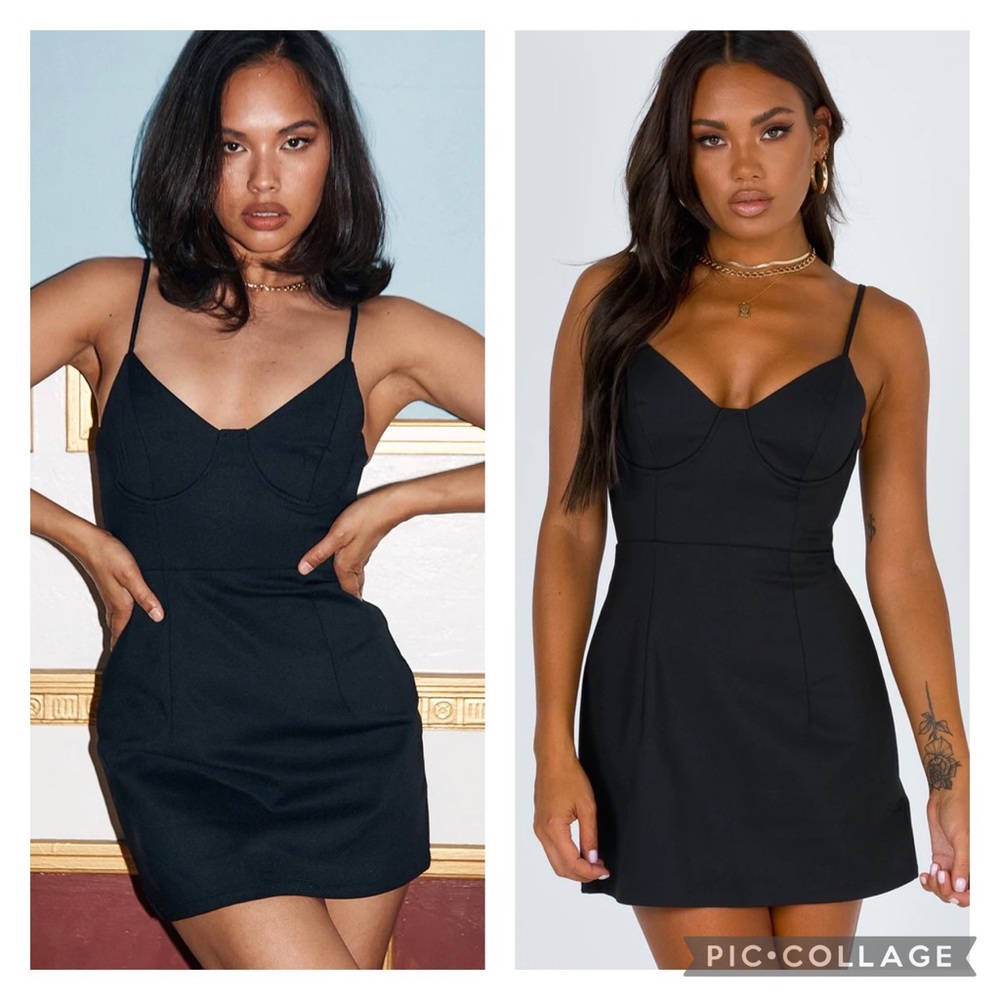 NWT Princess Polly “Novella” Bloggers Favorite Black Mini Dress
